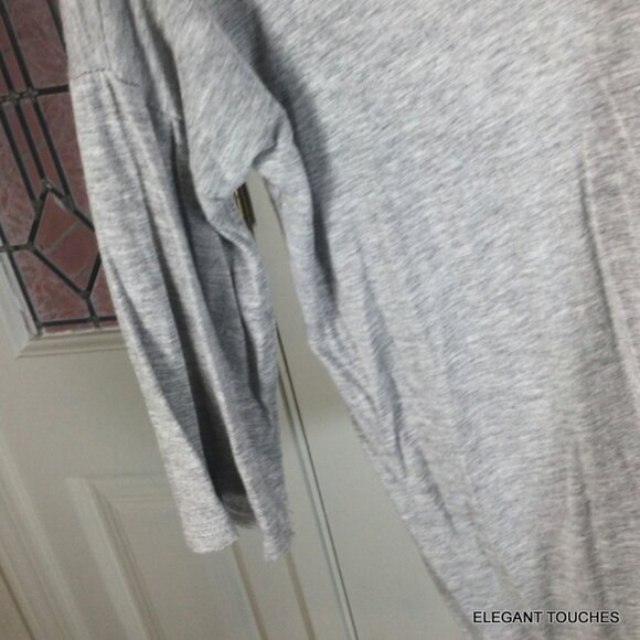 Acting Pro Gray Gold Sequins Deer Shirt XL Holiday Christmas Blingy Boutique Top - Picture 7 of 11